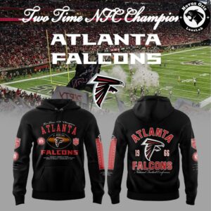 Atlanta Falcons Two Time NFC Champions Pullover Hoodie