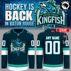 Baton Rouge Kingfish 2026 Hockey Is Back Graphic Hockey Jersey