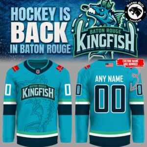 Baton Rouge Kingfish 2026 Hockey Is Back Graphic Hockey Jersey 2