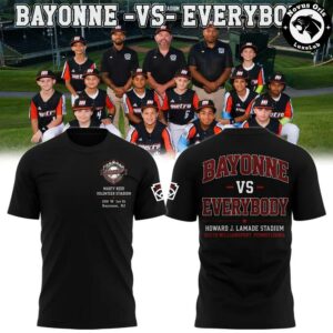 Bayonne Vs Everybody Little League Baseball Graphic T Shirt 1
