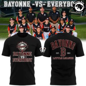 Bayonne Vs Everybody Little League Baseball Graphic T Shirt 2