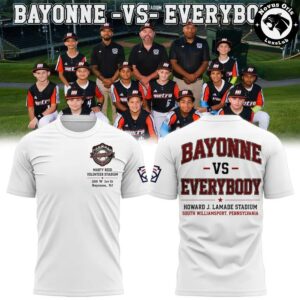 Bayonne Vs Everybody Little League Baseball Graphic T Shirt 3