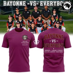 Bayonne Vs Everybody Little League Baseball Graphic T Shirt 5