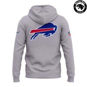 Buffalo Bills Grey Script Logo Hoodie 3