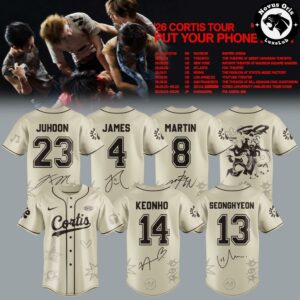 CORTIS x Put Your Phone Down Tour 2026 Original Color Baseball Jersey