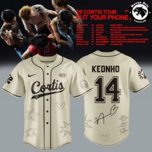 CORTIS x Put Your Phone Down Tour 2026 Original Color Baseball Jersey 4