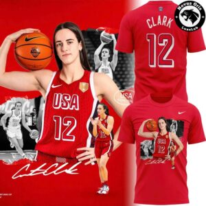 Caitlin Clark USA Women’s Basketball #12 Tribute Graphic T-Shirt