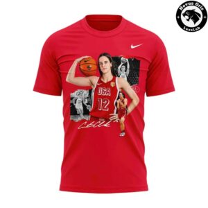 Caitlin Clark USA Womens Basketball 12 Tribute Graphic T Shirt 2