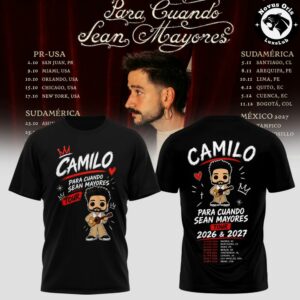 Camilo Para Cuando Sean Mayores World Tour 2026 T-Shirt