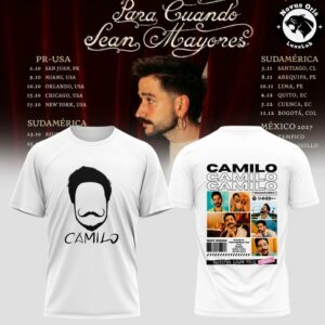 Camilo Para Cuando Sean Mayores World Tour 2026 T Shirt 2