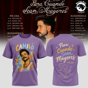 Camilo Para Cuando Sean Mayores World Tour 2026 T Shirt 3