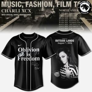 Charli XCX Music Fashion Film 2026 Tour Baseball Jersey 2