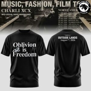 Charli XCX Music Fashion Film 2026 Tour T Shirt 4