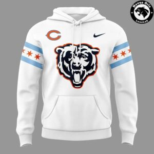 Chicago Bears Chicago Flag Theme Pullover Hoodie 2