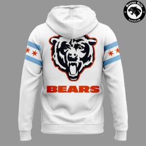 Chicago Bears Chicago Flag Theme Pullover Hoodie 3