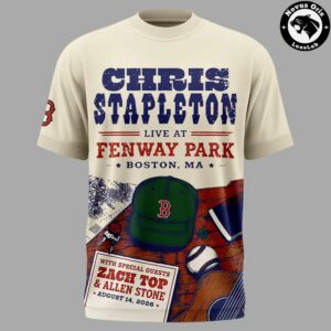 Chris Stapleton Boston Red Sox Live At Fenway Park Concert T Shirt 2 1