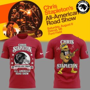 Chris Stapleton x Atlanta Falcons All American Road Show 2026 T Shirt 3