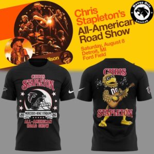 Chris Stapleton x Atlanta Falcons All American Road Show 2026 T Shirt 4