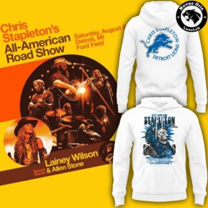 Chris Stapleton x Detroit Lions All American Road Show 2026 Hoodie 2