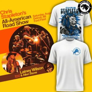 Chris Stapleton x Detroit Lions All-American Road Show 2026 T-Shirt