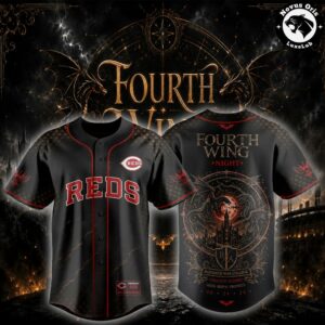 Cincinnati Reds x Fourth Wing Night Dragon Rider 2026 Baseball Jersey 3