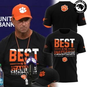 Clemson Tigers Football Best Is The Standard 2026 Graphic T-Shirt