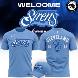Cleveland Sirens Hear The Call WNBA 2026 T Shirt 3