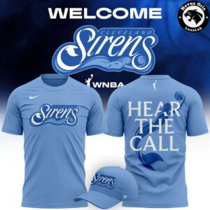 Cleveland Sirens Hear The Call WNBA 2026 T Shirt 4