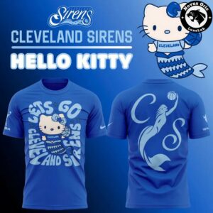 Cleveland Sirens x Hello Kitty Mermaid 2026 Edition T Shirt 2