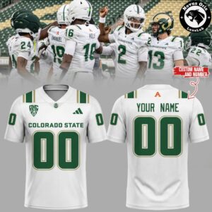 Colorado State Rams NCAA New Threads Custom Football Jersey 1