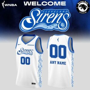 Custom Cleveland Sirens WNBA Primary Logo Basketball Jersey 2
