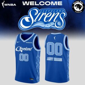 Custom Cleveland Sirens WNBA Primary Logo Basketball Jersey 3