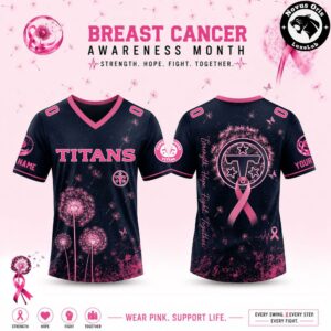 Custom NFL Breast Cancer Awareness Dandelion of Hope Jersey 8