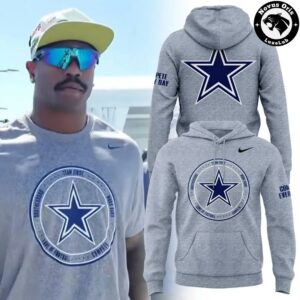 Dallas Cowboys Team First Star Heather Gray Hoodie 2