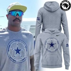 Dallas Cowboys Team First Star Heather Gray Hoodie 3