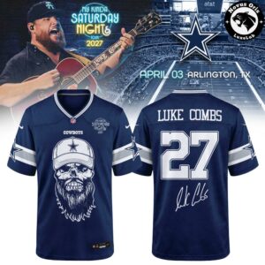 Dallas Cowboys x Luke Combs My Kinda Saturday Night Tour 2027 Football Jersey