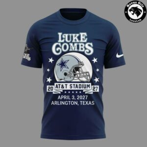 Dallas Cowboys x Luke Combs My Kinda Saturday Night Tour 2027 T Shirt 2