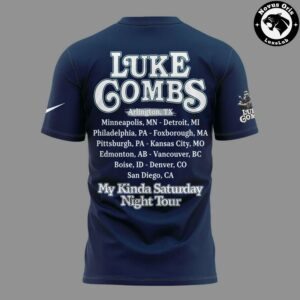 Dallas Cowboys x Luke Combs My Kinda Saturday Night Tour 2027 T Shirt 3