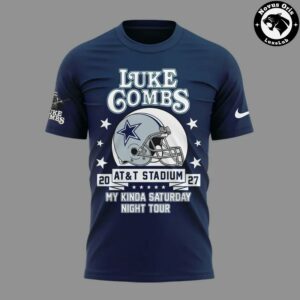 Dallas Cowboys x Luke Combs My Kinda Saturday Night Tour 2027 T Shirt 5
