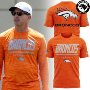 Denver Broncos Brilliant Orange Velocity Graphic T-Shirt