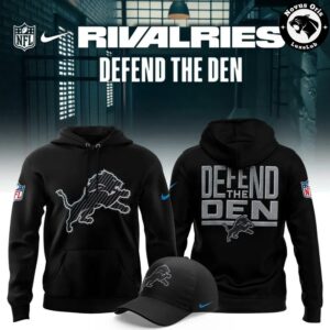 Detroit Lions Defend the Den 2026 Rivalries Graphic Hoodie
