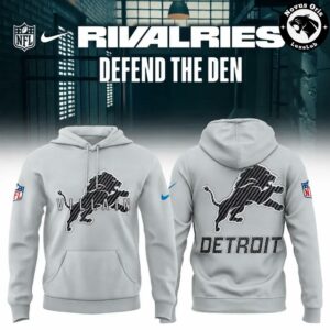 Detroit Lions Defend the Den 2026 Rivalries Graphic Hoodie 4