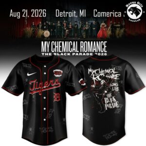 Detroit Tigers x My Chemical Romance The Black Parade Tour Jersey