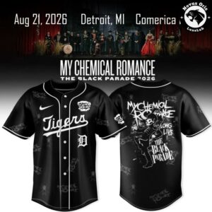 Detroit Tigers x My Chemical Romance The Black Parade Tour Jersey 2