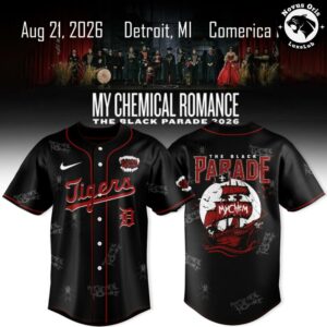 Detroit Tigers x My Chemical Romance The Black Parade Tour Jersey 3