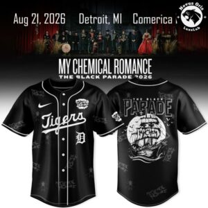 Detroit Tigers x My Chemical Romance The Black Parade Tour Jersey 4