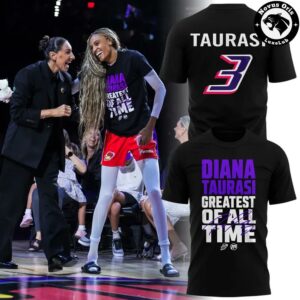 Diana Taurasi 3 Phoenix Mercury WNBA Greatest Of All Time T Shirt 2