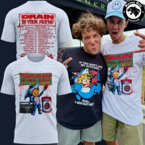 Drain Hardcore Band Grey Day Tour Concert 2026 Graphic T Shirt 4