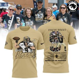 Drew Brees 2026 Football Hall of Fame Graphic T Shirt 3