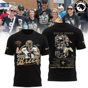 Drew Brees 2026 Football Hall of Fame Graphic T Shirt 4